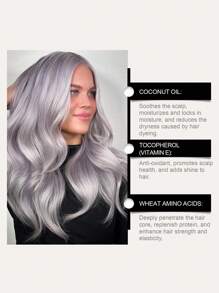 1 Box Of 30ml Silver-Gray Hair Spray, Locks In Color Without Damaging The Hair, Long-Lasting Nourishing Plant Extract Hair Care Fashionable Hair Color Hair Spray, Popular Neutral Hair Dye, Suitable For Both Women And Men