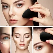 13 Cosmetic Brushes, 2 Cosmetic Sponge Sets, 2 Cosmetic Powder Puffs, Beauty Tools, Eye Shadow, Rouge Professional Brush,Brush Set,Makeup Brush Kit,Make Up Brush Set,Make Up Set Complete,Makeup Brush Set,Complete Makeup Kit,Brush Kit,Brushes Makeup Set,Makeup Gift Set,Set,Giveaways,Professional Makeup Brushes,Complete Makeup Set - Black - View 7