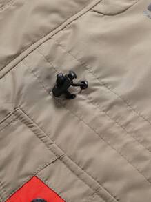 春秋季男士加厚保暖防水透气连帽户外夹克，保暖内衬，中长宽松版型