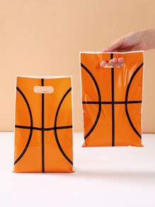 10/25/50 piezas Bolsas de regalo con diseño de baloncesto, bolsas de fiesta temáticas de deportes para envolver regalos de cumpleaños, boda u otras fiestas