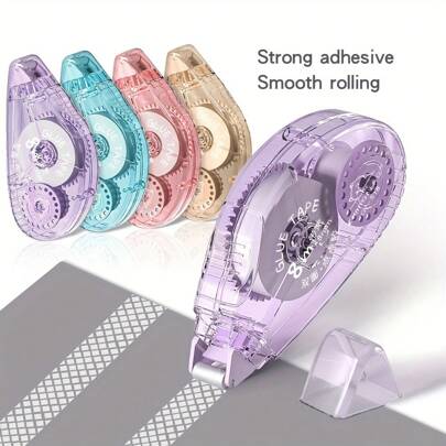 1/4 Packs Double Sided Tape Roller, Scrapbook Supplies, Glue Tape Roller For Crafts, Double-Sided Adhesive Tape Runner For Scrapbooking, Home School Office Journaling Supplies (0.31 Inch X 26.25 Feet)/(0.23 Inch X 19.69 Feet)