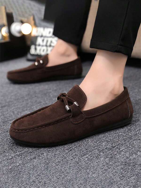 Spring & Autumn New Men's Breathable Slip-On Soft Bag Casual Loafers (Note: The Shoes Run Small, We Recommend Customers With Larger Feet Size To Choose One Size Up)