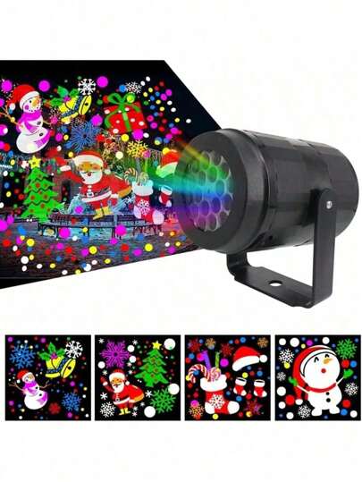 AMAZING VISION proyección de lámparas  LED Proyector multi puntos para fiesta, foco de luz verde y roja para uso interior y exterior ideal en, reuniones, navidad