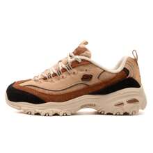 Skechers D'LITES 系列熊貓運動鞋，保暖內裡冬季輕量女鞋，日常通勤休閒鞋 150240-SDNT - 棕色/多彩色 - 查看 2