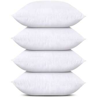 1/2/4/6pcs Velvet Pillow Inserts, Soft & Fluffy Interior Filling Cushion, Home Decor Pillow For Living Room Sofa, Bedroom Bedding, Comfortable