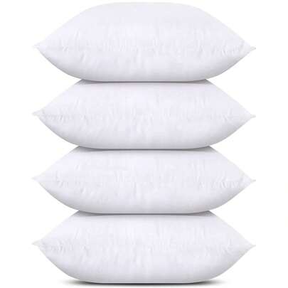 1/2/4/6 piezas Relleno de almohada de terciopelo, con interior de relleno suave y esponjoso, decoración del hogar para sala de estar, sofá, dormitorio, ropa de cama, cómodo