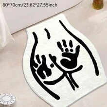 1 chiếc Thảm trang trí bằng len giả nhiều màu phong cách năm mới bán chạy nhất, Thảm mùa đông mềm mại và ấm áp cho phòng trong nhà, phòng ngủ, phòng trẻ em, lối vào, phòng tắm, dễ vệ sinh - Nhiều màu - Xem 5