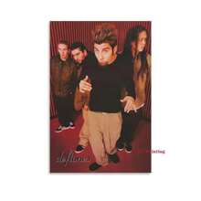 1pc Wall Arts Posters Optional Frame Retro Band Poster Classic Music Album Around The Fur/Rhinestone Eyes Canvas Painting Wall Pictures Home Decor Fans Gift Pop