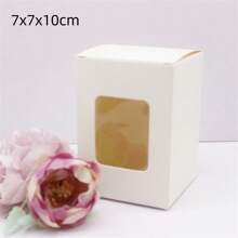 10 pezzi di scatole di carta bianca/kraft/regalo di varie misure da 5/6/7/8/9 cm, scatole per caramelle da matrimonio