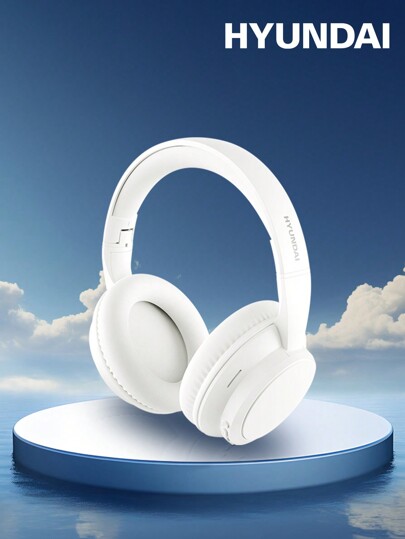  HYUNDAI HY-T02MAX Bluetooth Headphones With 5.4 HIFI High-Definition Audio, Deep Bass, Precise Noise Cancellation With Microphone, Music/Sports/Gaming, Low Latency, Long Battery Life, Minimalist Business Style, Compatible With Smartphones And Tablets