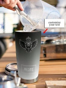 定制隔热 20 盎司不锈钢杯，防漏，适合杯架，适合所有季节 - 水杯 顏色59 - 查看 4