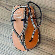 Women's Luxury Rhinestone Flat Sandal Art Griffe Paris Christmas New Year's Eve - PTO/Wisk - Xem 1