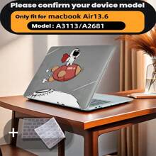 Có 4 mẫu hoạt hình để lựa chọn và đi kèm với miếng bảo vệ bàn phím. Tương thích với vỏ máy tính MacBook Air Pro, vỏ máy tính 13/14/15/16 inch và đi kèm với miếng bảo vệ bàn phím - Nhiều màu - Xem 78