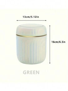 1pc Press-Top Mini Trash Can - Durable PP Material, Compact Desktop Waste Basket For Office, Bedroom, Living Room - Home Garbage Container With Lid For Return School - Multicolor - View 7
