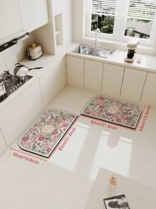 1pc Bathroom Mat, Silica Gel Absorbent Non-Slip Washroom Entrance Carpet - Multicolor - View 14