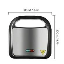 Reemix Sandwich Maker, Toaster And Electric Panini Grill With Non-Stick Coating Plate, Easy To Clean, Heating Up Fast, Built In Indicator Lights, Black - US A Type Plug(110-127V) - View 8