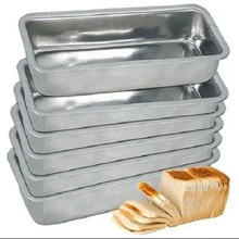 Kit 8 Formas De Pão Alta 26cm Mesmo Tamanho Assadeira Para Pão Caseiro N°2 em Alumínio Reforçado Polido
