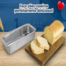 Kit 8 Formas De Pão Alta 26cm Mesmo Tamanho Assadeira Para Pão Caseiro N°2 em Alumínio Reforçado Polido