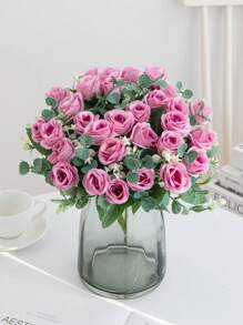 1PC 1 Mảnh Hoa Giả, 10 Nụ Hoa Hồng Phong Cách Hàn Quốc, Trang Trí Phòng Cây Giả, Trang Trí Mùa Thu, Trang Trí Trung Tâm Trang Trí Mùa Thu, Hoa Cưới, Trang Trí Đám Cưới, Vật Liệu Làm Vòng Hoa Tự Làm, Vật Liệu Trang Trí Tiệc Sinh Nhật, Tiệc Gia Đình, Phòng Khách, Bình Hoa, Vườn Ngoài Trời, Trang Trí Mùa Thu, Ngày Lễ Tình Nhân, Quà Tặng Năm Mới - trắng - Xem 9