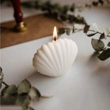 贝壳硅胶模具套装，DIY 贝壳海螺香薰石蜡烛香皂工艺品装饰品 - 白色 - 查看 8