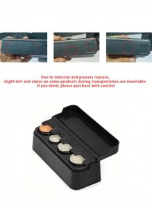 1/2件便携式汽车硬币收纳盒创新硬币迷你汽车硬币盒精美汽车内饰配件两用零钱盒收纳盒家居车用礼物送女士 - 彩色 - 查看 8