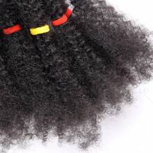 Springy Afro Twist Hair Marley Twist Braiding Hair Pre-Separated Kinky Twist Hair Braids Afro Kinky Bulk Afro Curly Synthetic Hair Short 12/16/24" Crochet Braiding Hair Extensions For American Women - Dark Brown - View 5