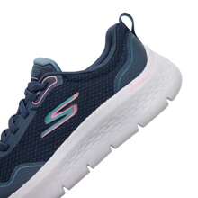Skechers 女士舒适休闲步行运动鞋，Go Walk Flex 一脚蹬运动鞋 124977-NVLB - 海軍藍色/淺藍色 - 查看 8