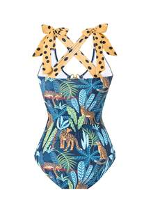 女士 2024 年新款时尚连体泳衣泳装，时尚性感泳衣，适合夏季海滩度假