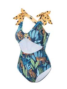 女士 2024 年新款时尚连体泳衣泳装，时尚性感泳衣，适合夏季海滩度假