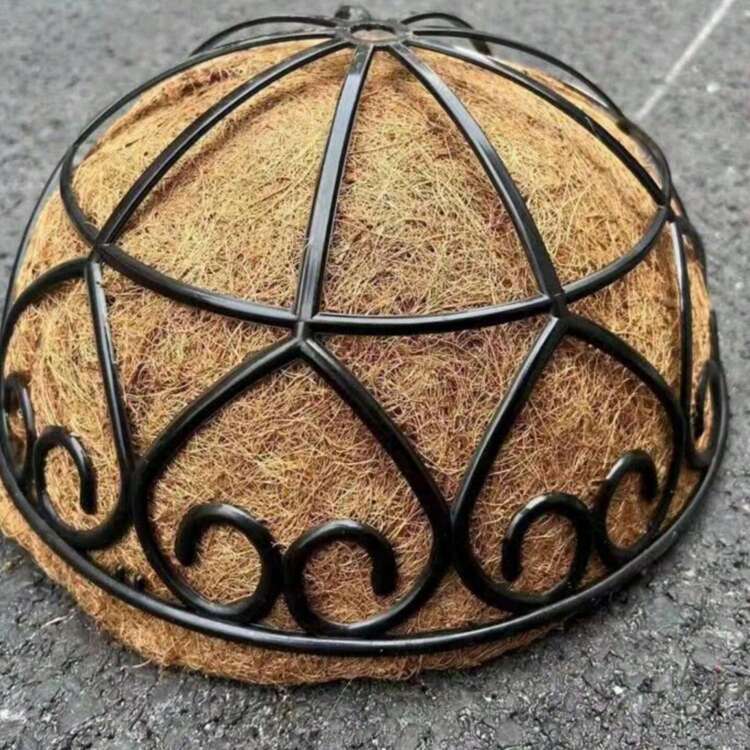 1pc Outdoor Decorative Iron Chain Hanging Flower Basket/Planter, Suitable For BBQ, Gardening, Home Decor, Bird Cage - Multicolor - View 3