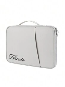 1pc Customized Name Compatible With Ipad Storage Bag Protective Sleeve Tablet Bag Laptop Liner Bag Case With Pocket 10.8-11 Inch Tablet Sleeve Bag