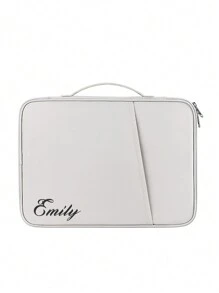 1pc Customized Name Compatible With Ipad Storage Bag Protective Sleeve Tablet Bag Laptop Liner Bag Case With Pocket 10.8-11 Inch Tablet Sleeve Bag