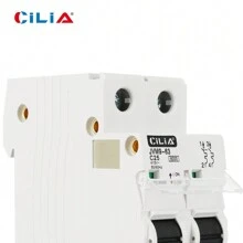 CILIA CILIA Interruttore automatico miniaturizzato 2 pezzi, 2 moduli bipolari, 220 V 6 KA, MCB 1P + N C10/16/20/25/32