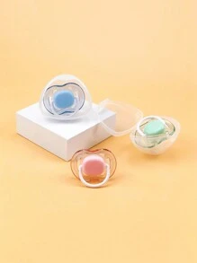 Hộp đựng núm vú giả trong suốt, Hộp đựng núm vú giả, Hộp đựng núm vú giả khi đi du lịch, (Gói 1) - Trong sáng - Xem 2
