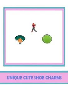 随机 10/20/30 件各种款式运动游戏系列鞋饰适用于鞋子 DIY 装饰优质流行饰物配件泡泡拖鞋凉鞋，PVC 鞋饰沙滩包配件适合青少年、男性、女性和成人的绝佳礼物