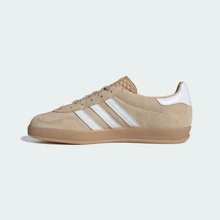 ADIDAS Originals Gazelle Indoor Shoes Adidas Gazelle Indoor Magic Beige (Women's) IH5482 Color:Magic Beige / Cloud White / Gum - Magic Beige / Cloud White / Gum - View 8