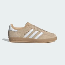 ADIDAS Originals Gazelle Indoor Shoes Adidas Gazelle Indoor Magic Beige (Women's) IH5482 Color:Magic Beige / Cloud White / Gum - Magic Beige / Cloud White / Gum - View 3