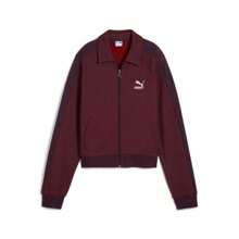T7 Full Zip Track Jacket |  | Women Sports Sweatshirts - Purple - View 1