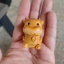 Creative Cartoon 12 Chinese Zodiac Animals Wooden Carving Hanging Accessory, Desk Decor Best Gifts Birthday - Multicolor - View 5