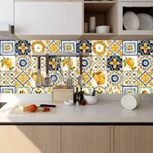 10/15/20cm 16 件/套瓷砖墙贴防水转印罩适用于浴室家具楼梯厨房 FloMural 自粘可移除壁纸礼物生日毕业房间装饰家居装饰墙壁装饰浴室装饰卧室装饰房间装饰物品客厅装饰房屋装饰家居装饰客厅墙壁艺术墙纸个性化贴纸厨房装饰 - KC-8-201 - 查看 9