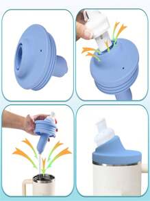 New LIDS Cirkul Flavor LIDS Leak-Proof Silicone LIDS Fit 40oz Water LIDS - Multicolor - View 3