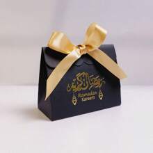 10 sztuk Ramadan Mubarak Cukierki Prezent Pudełko Eid Czarno Białe Opakowanie Pudełko Ramadan Dekoracja 2025 Islam Muzułmanie Świąteczne Artykuły Imprezowe