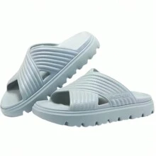 Skechers 女士轻便休闲模压鞋，新款休闲厚底防滑沙滩鞋，舒适家居拖鞋 - 薄荷綠 - 查看 5