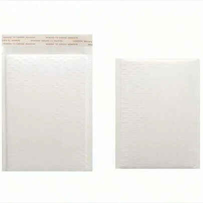 5 Pcs White Bubble Mailers Polyester Padded Envelopes, For Shipping/Packaging/Mailing