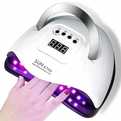 LIMEGIRL NAILGIRLS 57 LED Quick UV Nail Lamp, Suitable For Gel Nail Polish, Professional Curing Light, 4 Timer Settings With Auto Sensor, For Fingernails And Toenails, Essential For Home Manicure And Salon, Nail Care Tool