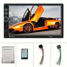 Car Radio Double Din Car Stereo 7" LCD Touch Screen In-Dash Head Unit With Wireless Support Mirror Link/DVR/USB/FM/SD/MIC MP3 +Rear View Camera& Remote Control - 1個 - 查看 2