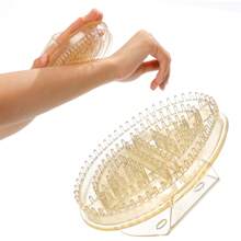 1 szt./2 szt. Szczotka do masażu całego ciała Meridian, narzędzie do relaksującego masażu ciała, wielofunkcyjny masażer akupresurowy, stymuluje krążenie krwi i zapewnia komfort ciała, włosy, akcesoria do włosów, pielęgnacja włosów, szkoła, powrót do szkoły, podróże, niezbędne rzeczy w podróży, niezbędne rzeczy w domu, spa, narzędzie do masażu, masaż, masażer, spa - Przezroczysty - Zobacz 1