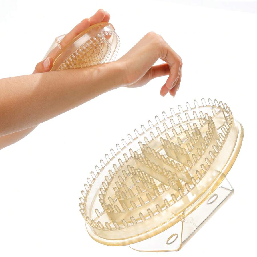 1 szt./2 szt. Szczotka do masażu całego ciała Meridian, narzędzie do relaksującego masażu ciała, wielofunkcyjny masażer akupresurowy, stymuluje krążenie krwi i zapewnia komfort ciała, włosy, akcesoria do włosów, pielęgnacja włosów, szkoła, powrót do szkoły, podróże, niezbędne rzeczy w podróży, niezbędne rzeczy w domu, spa, narzędzie do masażu, masaż, masażer, spa - Przezroczysty - Zobacz 1