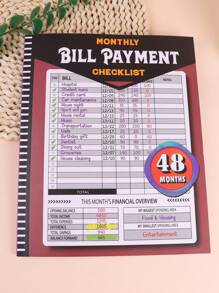 Monthly Bill Payment Checklist: Bill Tracker Notebook, The 4-Year Guide For Families & Money Managers - Multicolor - View 10