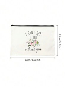 حقيبة مستحضرات تجميل عصرية - قابلة للطي ، خفيفة الوزن ، بإغلاق سحاب ، حقيبة مصنوعة من البوليستر - هدية مثالية للخادمة ، اكسسوار لحفل الزفاف للمساعدة الأولى ، للأصدقاء والنساء ، منظم مستحضرات التجميل ، حقيبة تخزين المكياج ، حافظة المكياج - متعدد الألوان - مشاهدة 5